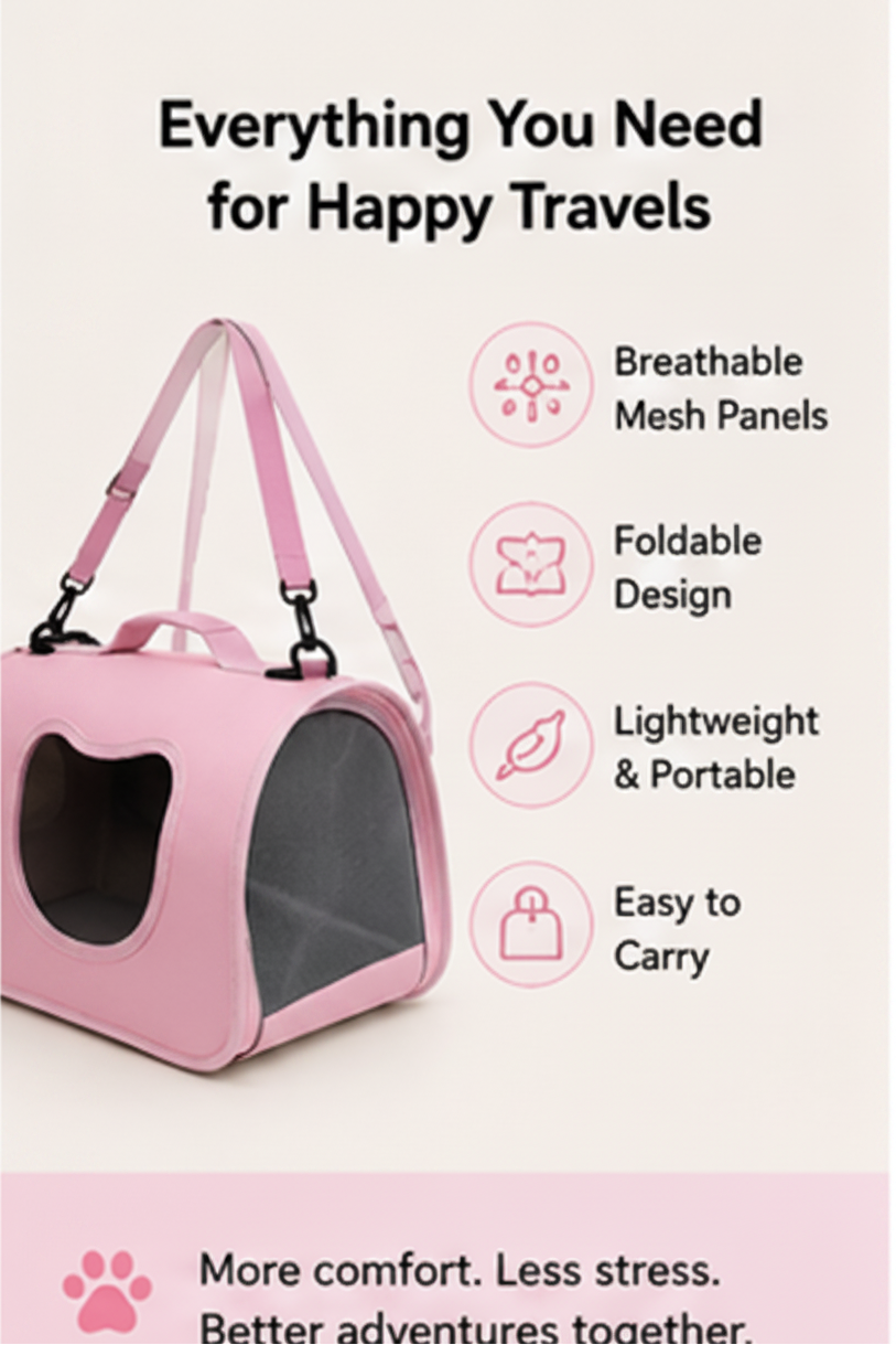 HappyCarry™ Foldable Pet Travel Carrier