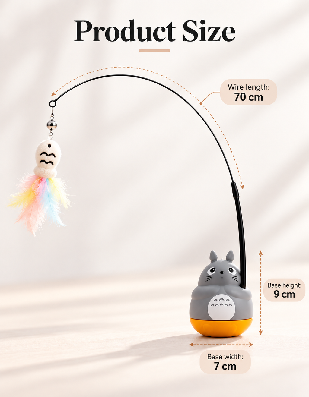 WhiskerSpin™ Rotating Cat Teaser Wand