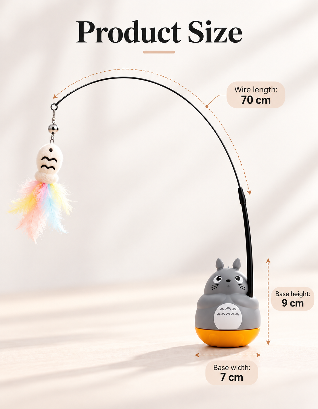 WhiskerSpin™ Rotating Cat Teaser Wand
