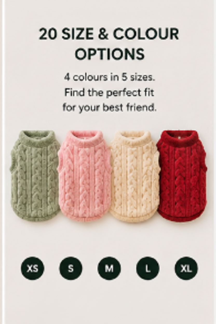 CozyWrap™ Fleece Pet Sweater