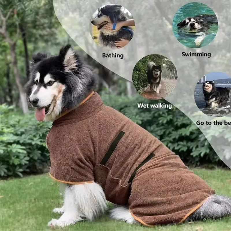DryPup absorbent dog drying robe - product image 1