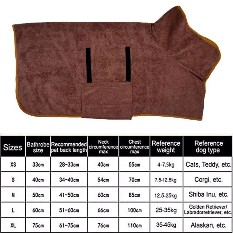DryPup absorbent dog drying robe - product image 7