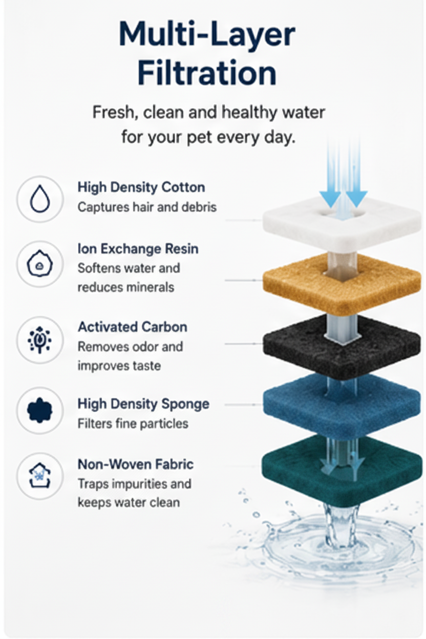 HydroFlow™ Pet Water Fountain