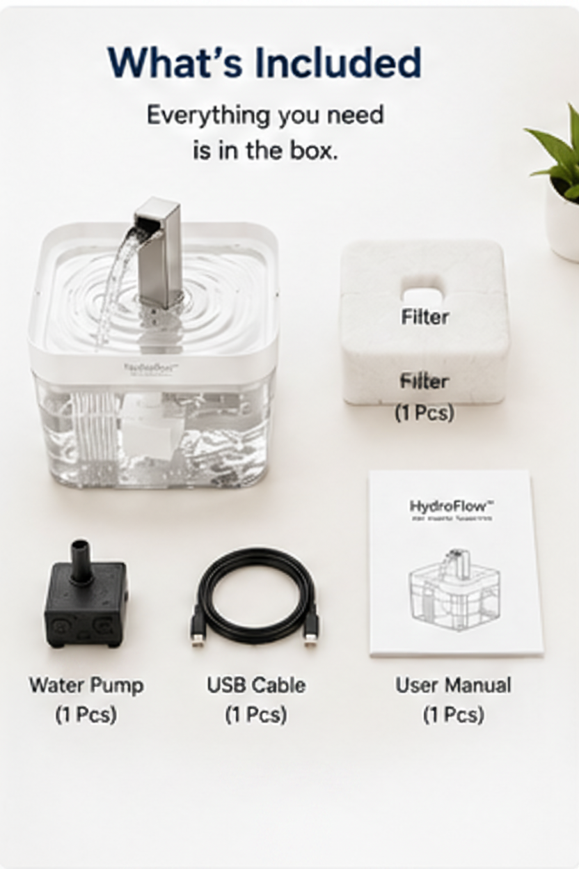 HydroFlow™ Pet Water Fountain
