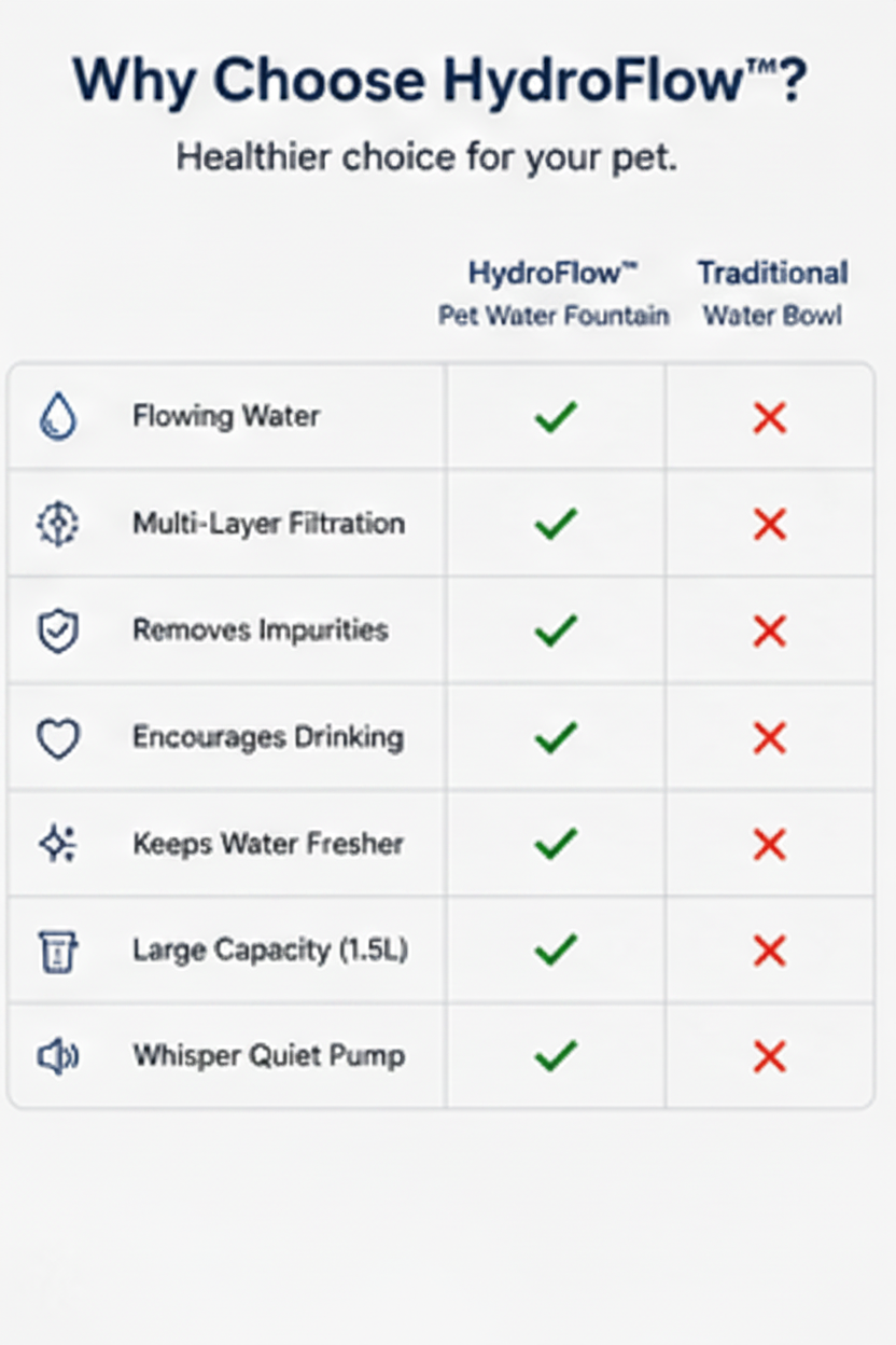HydroFlow™ Pet Water Fountain